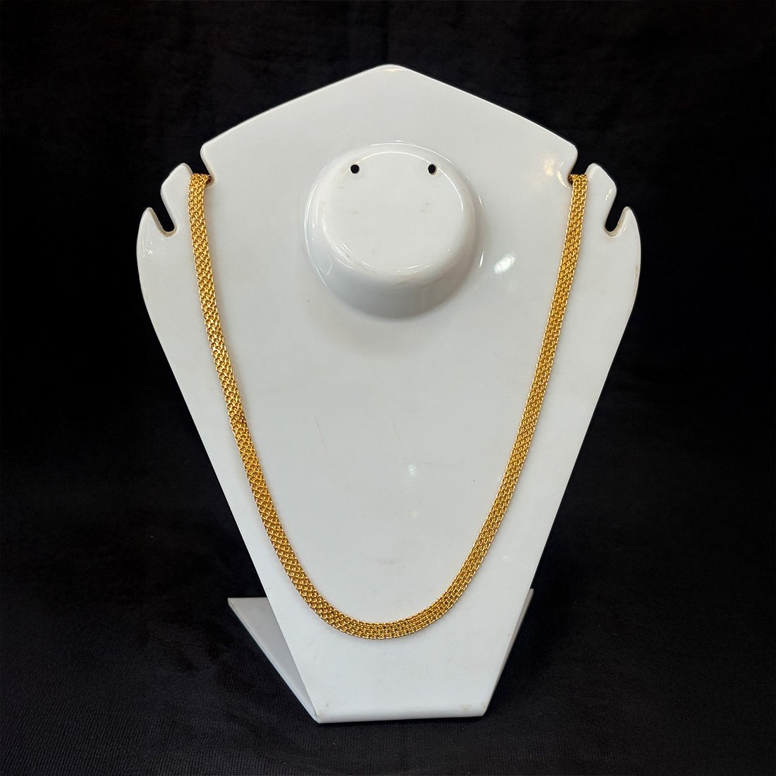 Silver Evil Eye Blue Bead Minimal Anklet