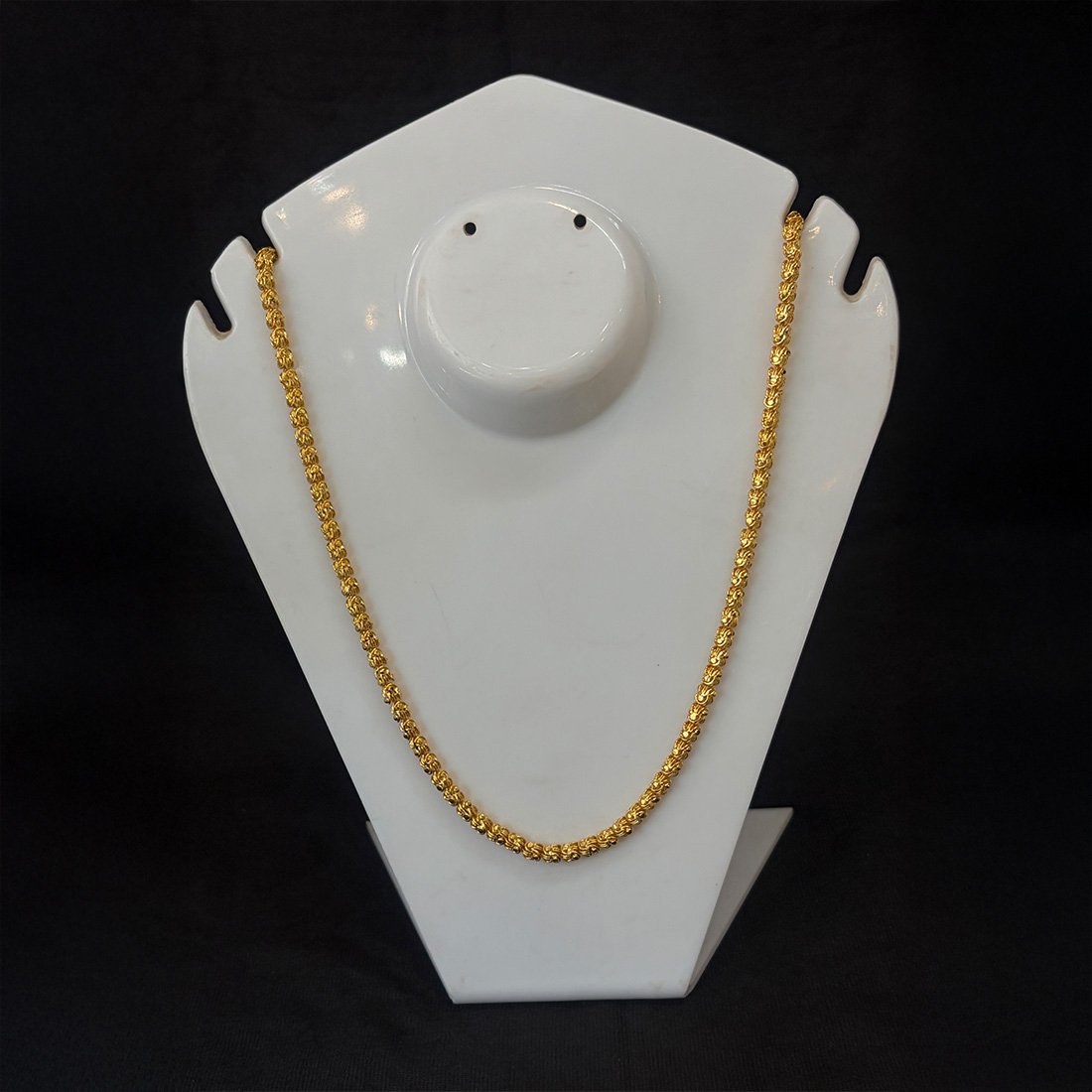 Silver Floral Charm Anklet Delicate