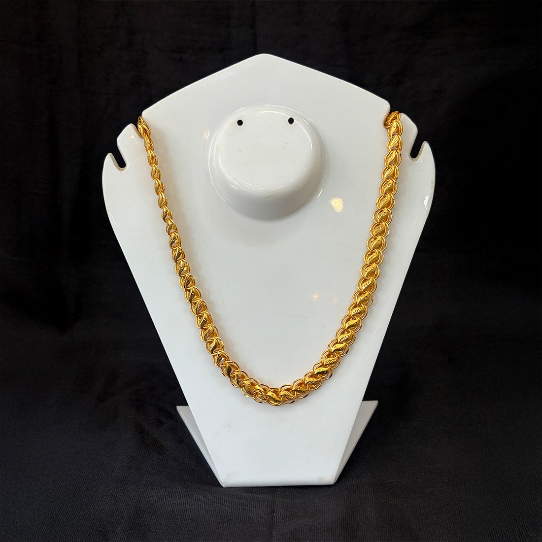 Silver Floral Charm Anklet Delicate