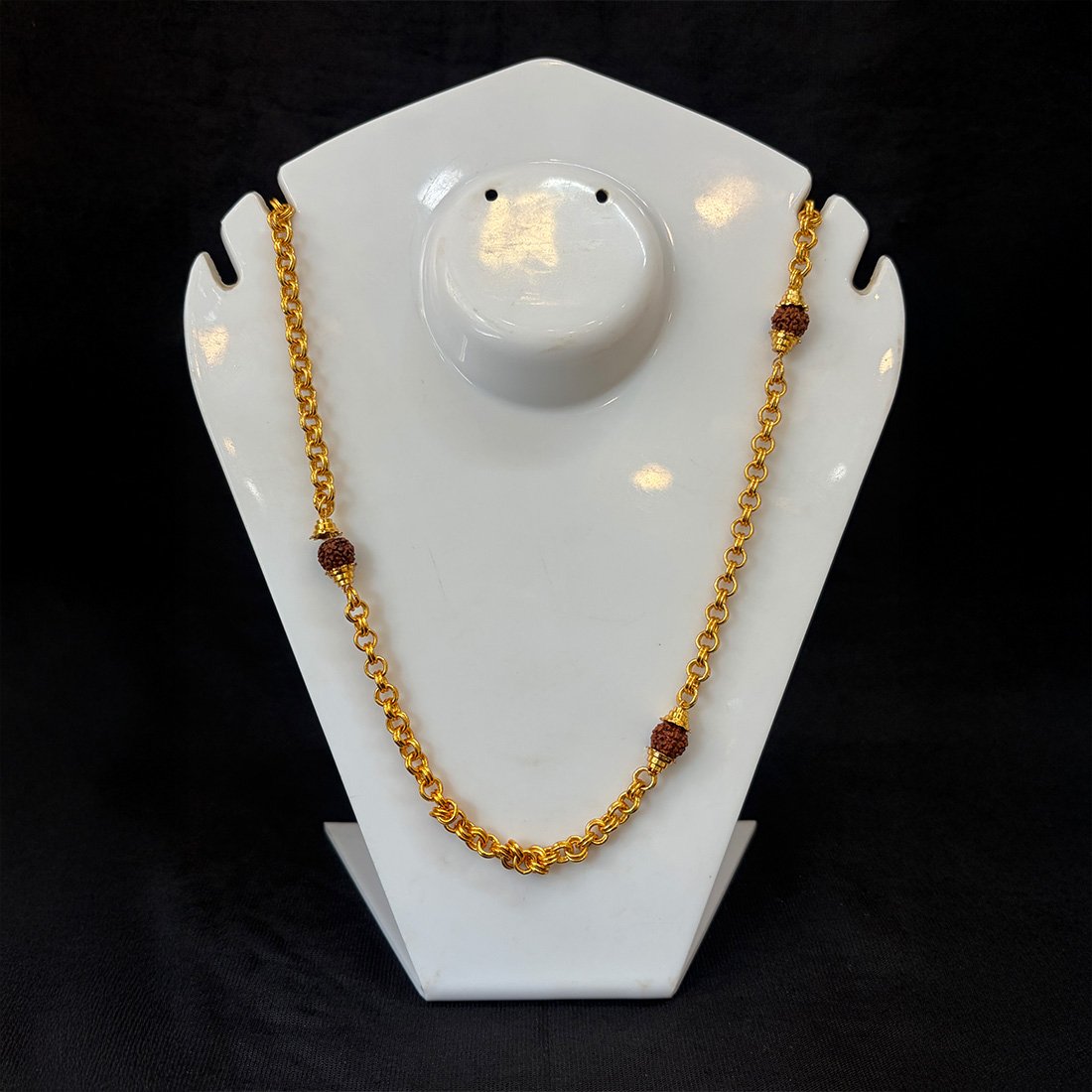 Pink Buds Evil Eye Silver Anklet