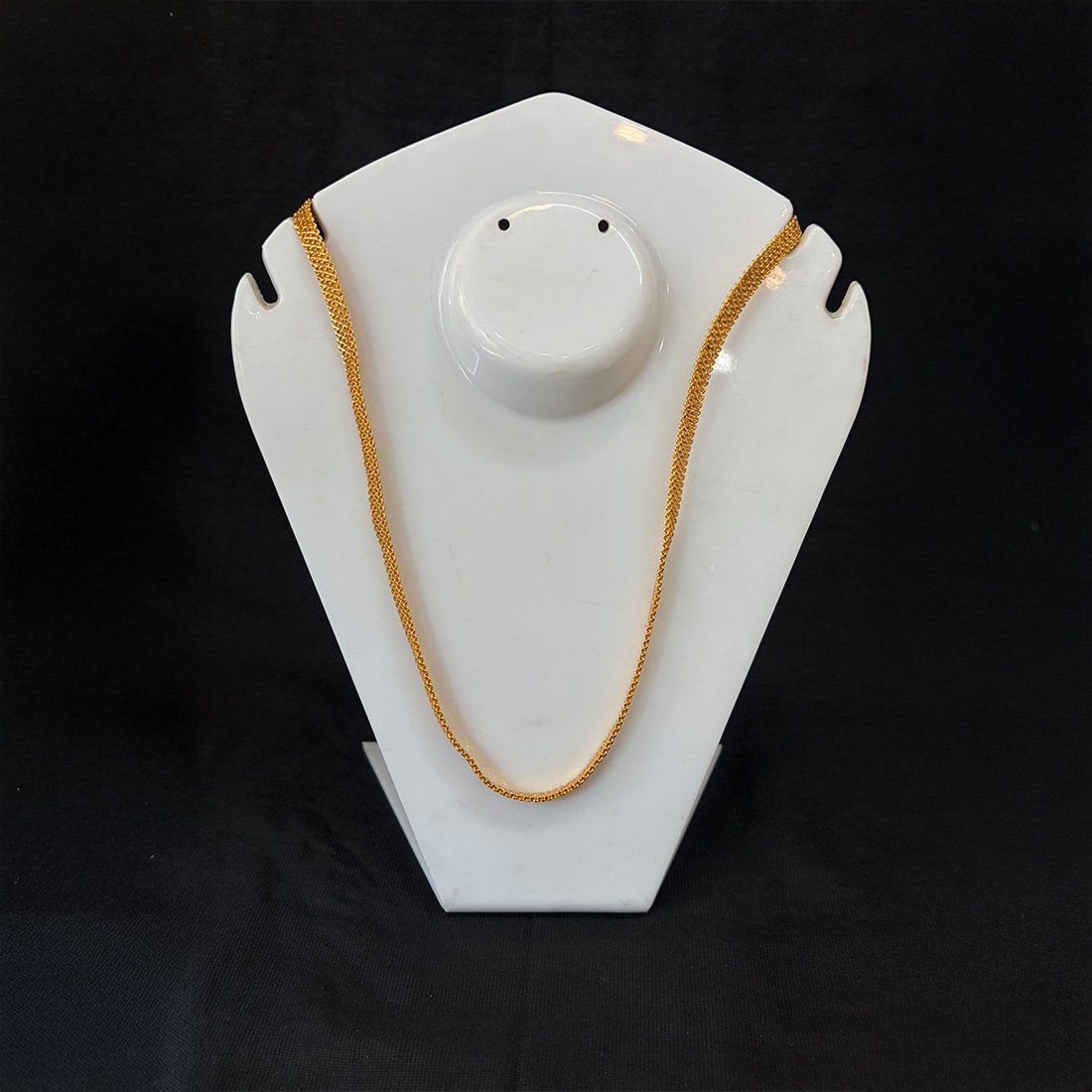 Silver Evil Eye Blue Bead Minimal Anklet