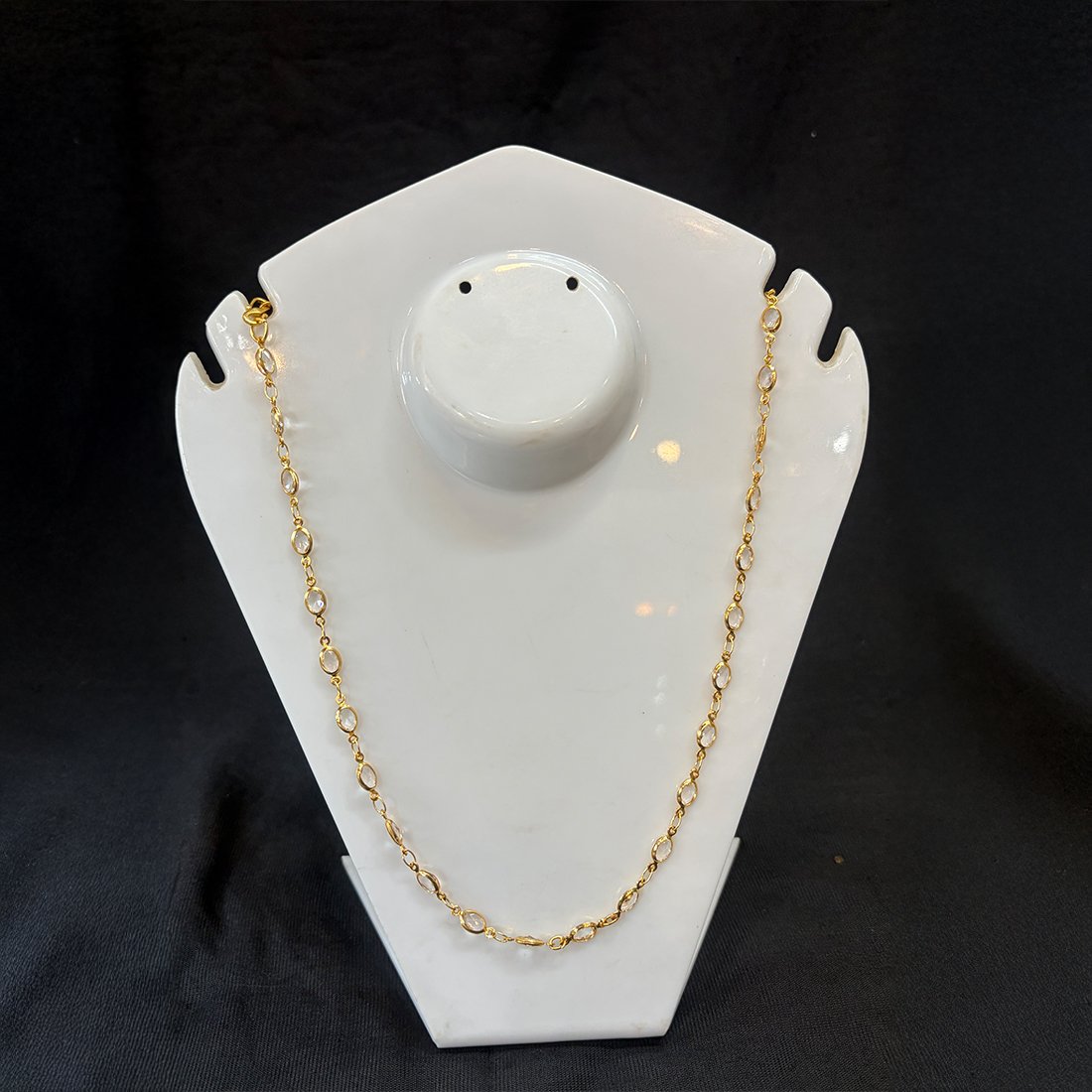 Light Blue Buds Evil Eye Silver Anklet