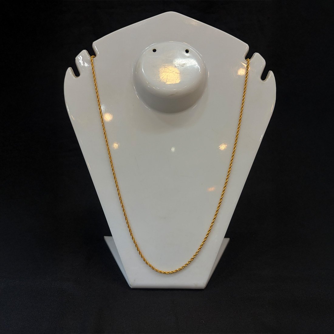 Silver Evil Eye Blue Bead Minimal Anklet