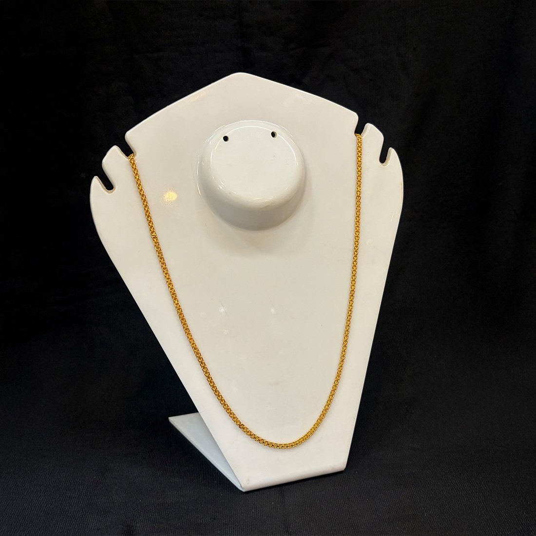 Silver Evil Eye Blue Bead Minimal Anklet