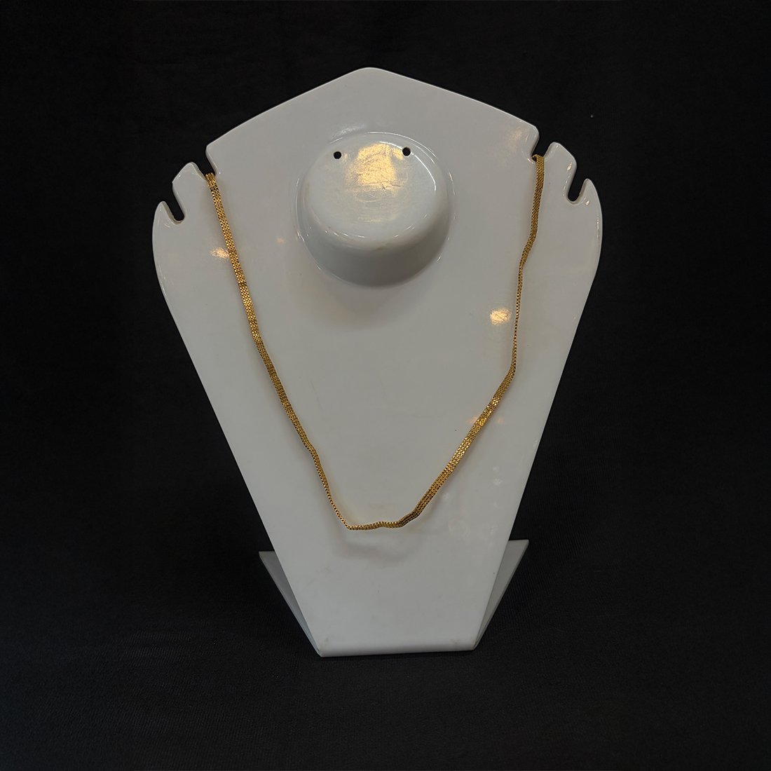 Silver Evil Eye Blue Bead Minimal Anklet