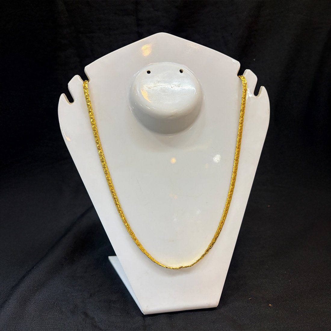 Silver Evil Eye Blue Bead Minimal Anklet