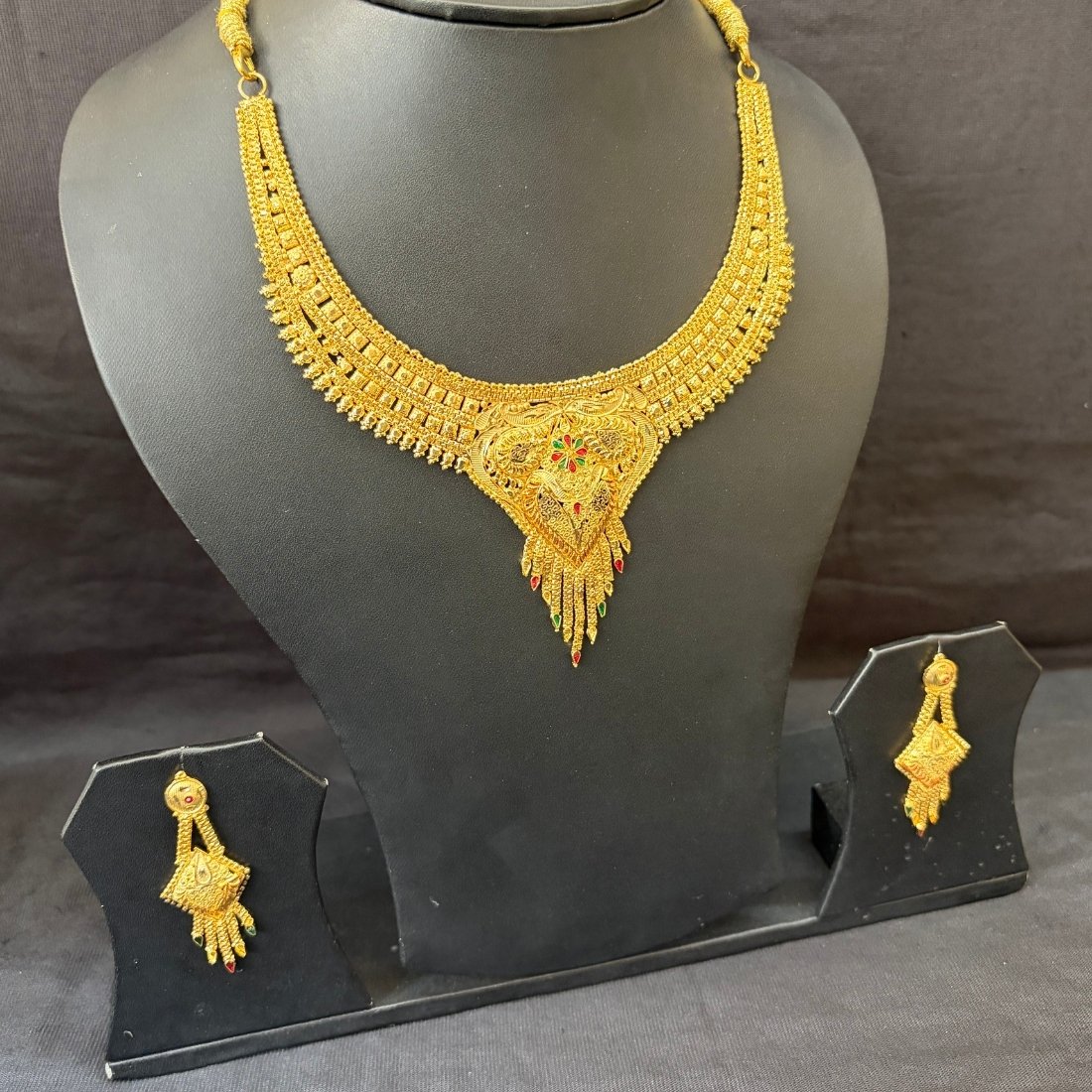 Pink Buds Evil Eye Silver Anklet