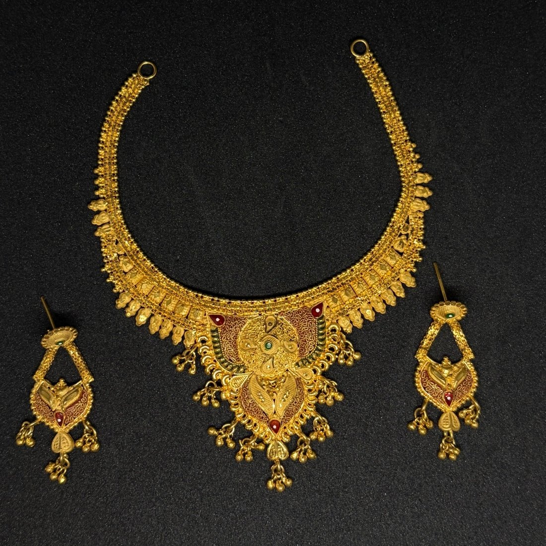 Pink Buds Evil Eye Silver Anklet