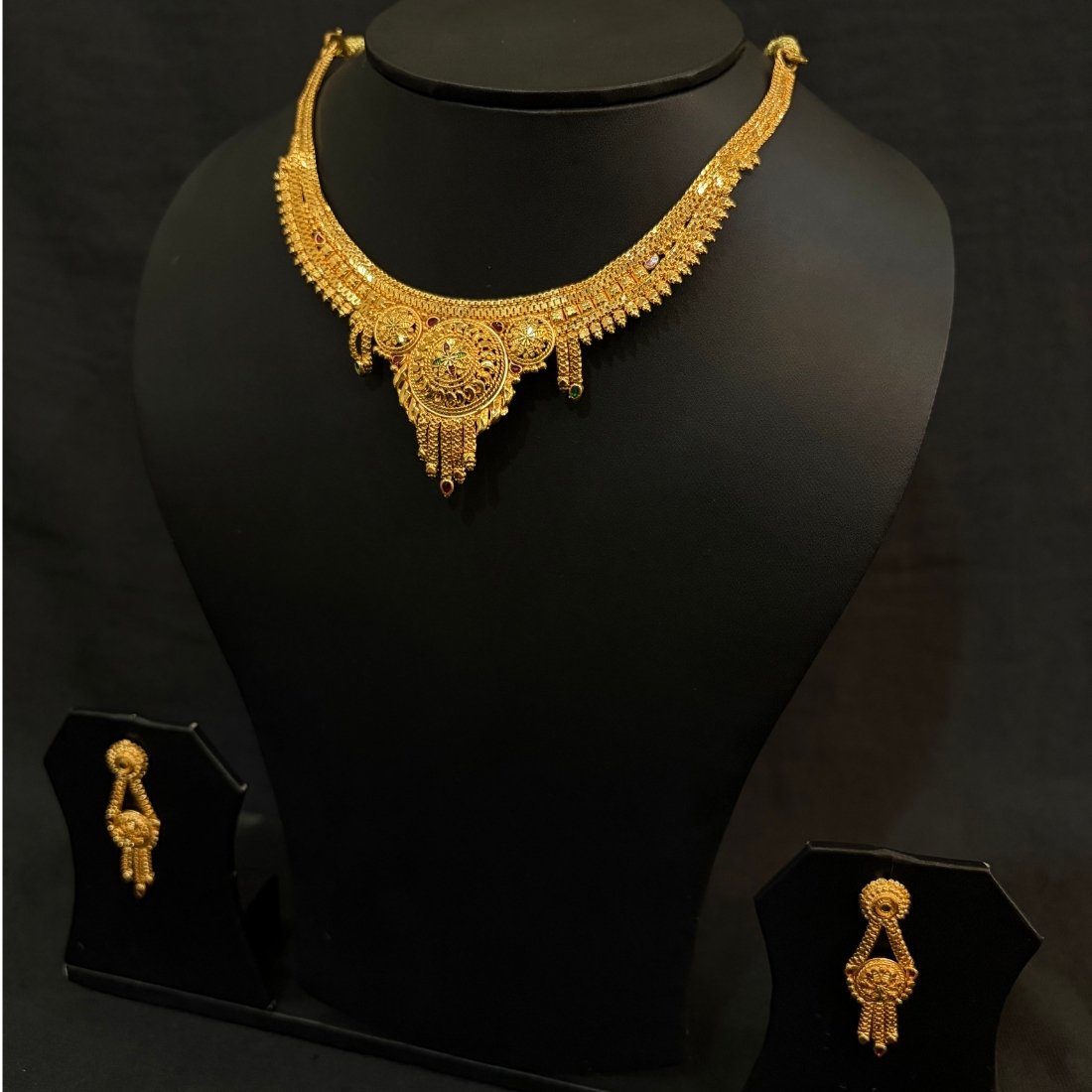 Pink Buds Evil Eye Silver Anklet