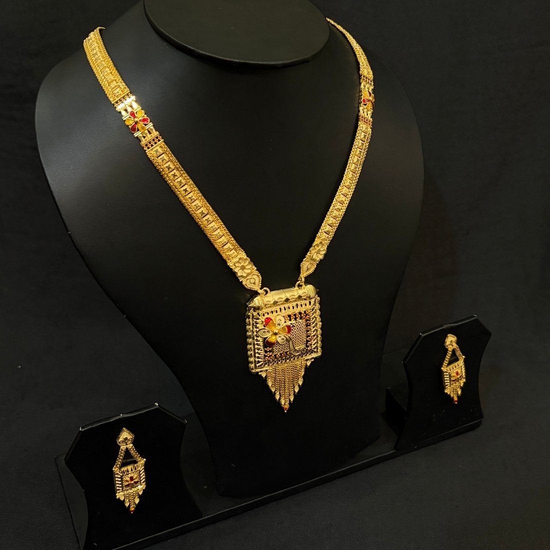 Pink Buds Evil Eye Silver Anklet