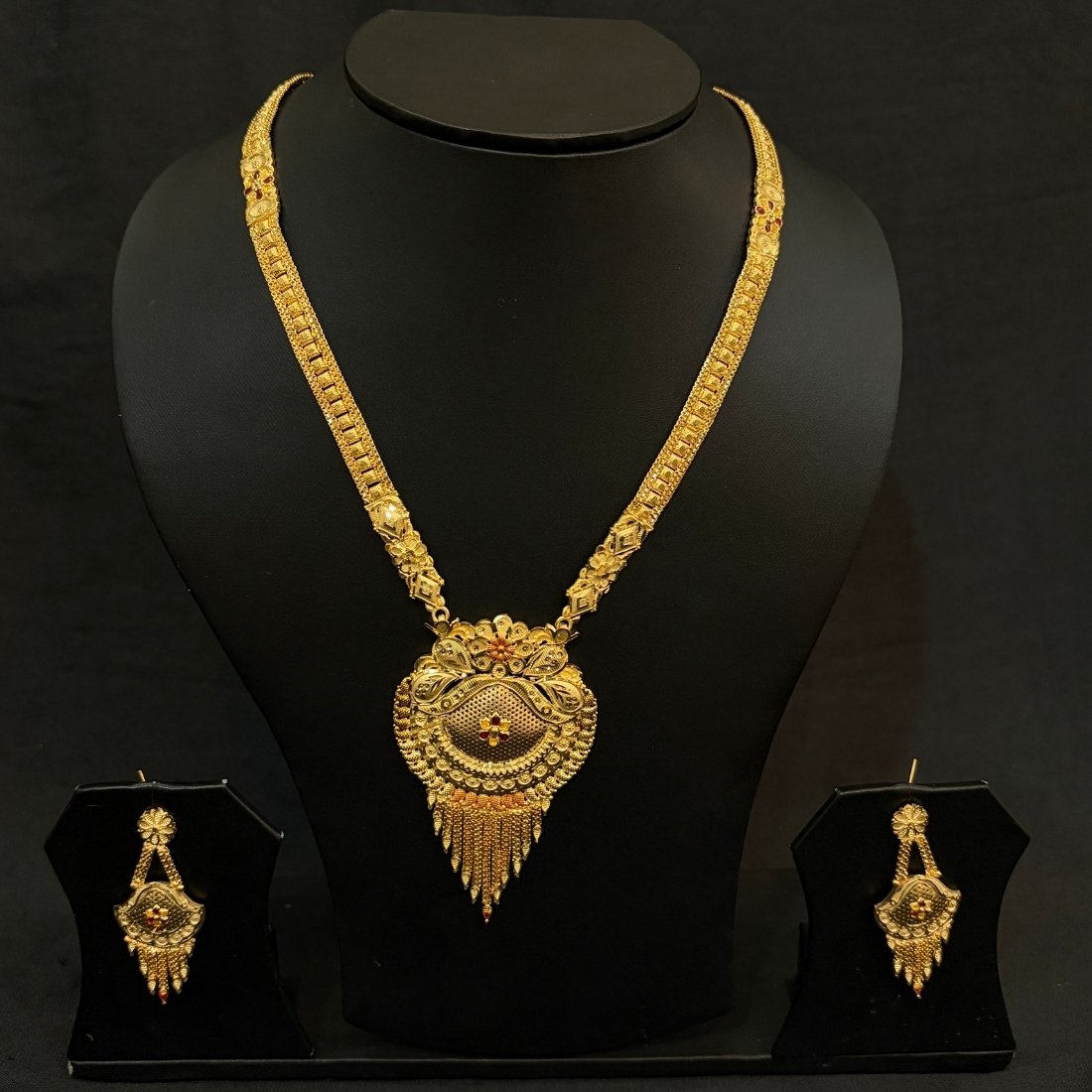 Pink Buds Evil Eye Silver Anklet