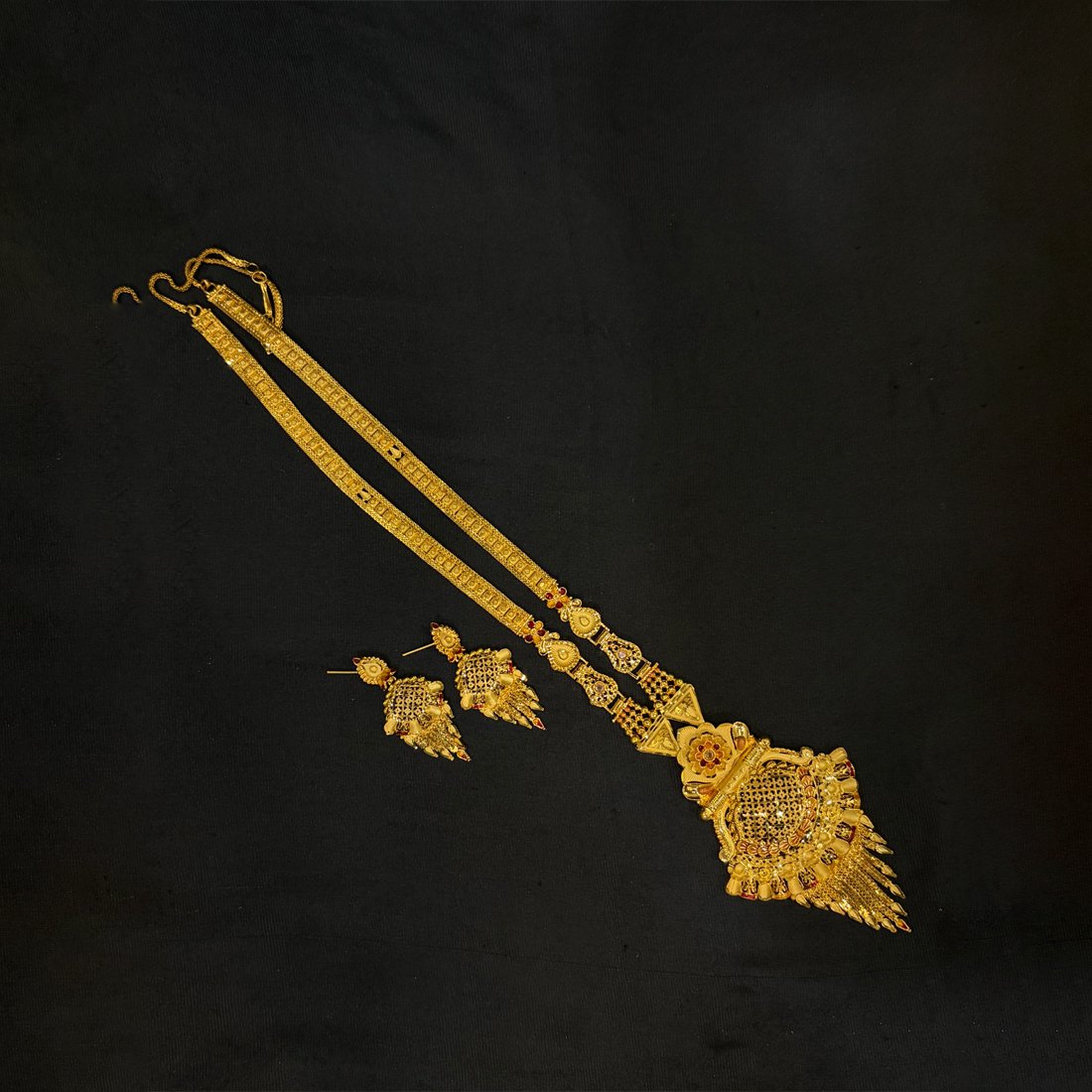 Pink Buds Evil Eye Silver Anklet