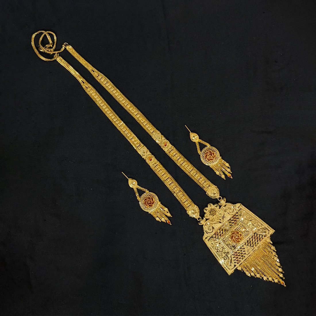 Pink Buds Evil Eye Silver Anklet