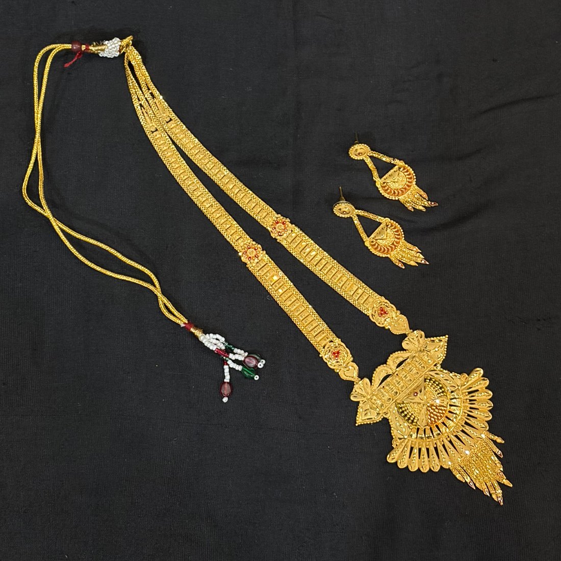 Pink Buds Evil Eye Silver Anklet