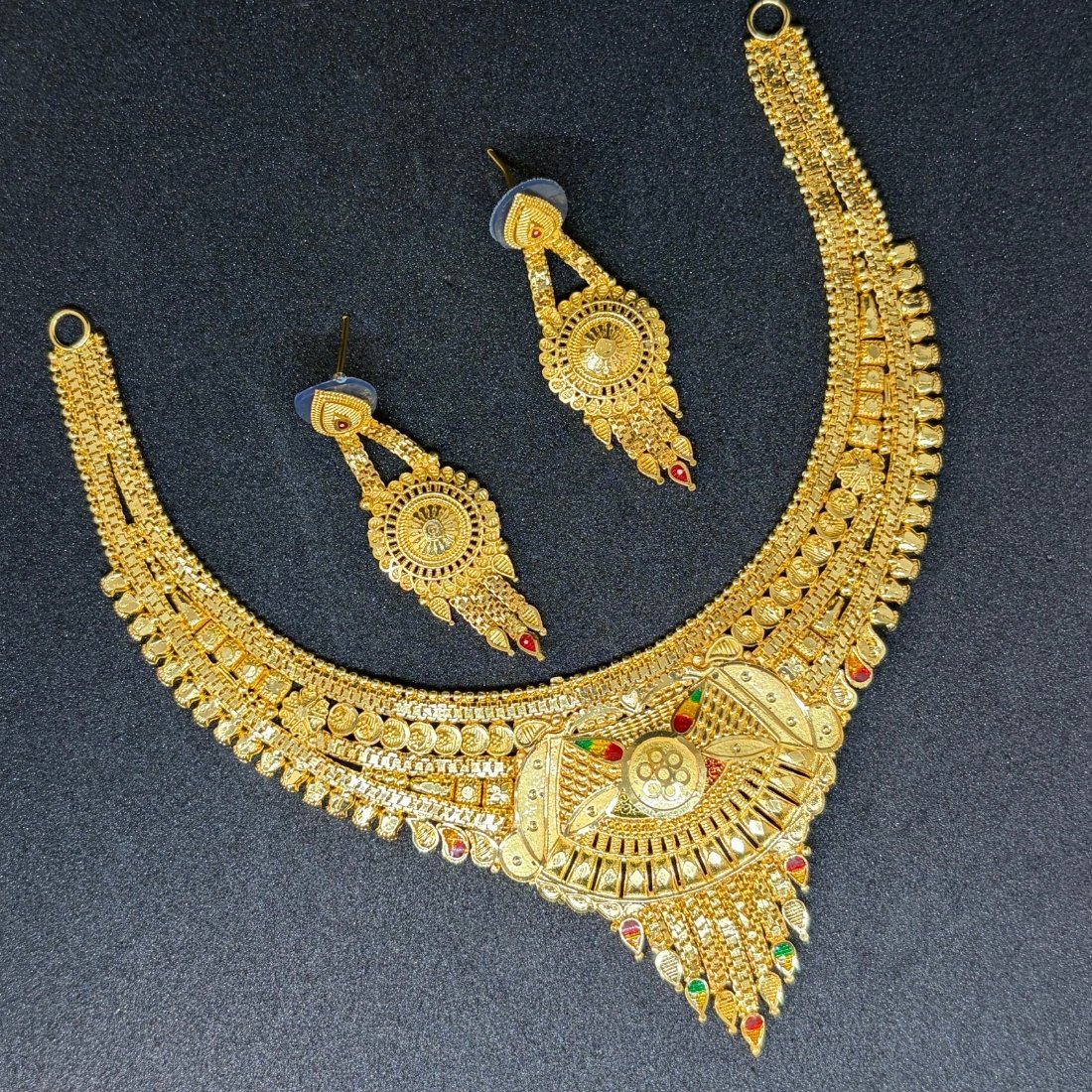 Pink Buds Evil Eye Silver Anklet